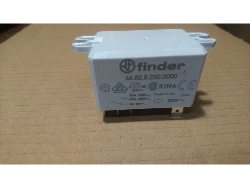 Твердотільне реле силове FINDER 66.82.8.230.0000, 668282300000, 30A, клемма 6,3мм