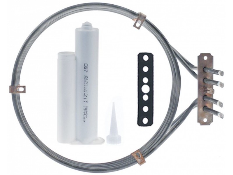 Тен нагрівач для пароконвектомата Unox XF043, XVC504, XECC-0523-E1R серії, RS1150A, 4900Вт, 230В, фланець 100x22мм