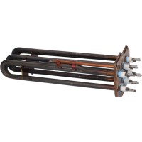 Тэн бойлера для пароконвектомата Electrolux, Zanussi 9000Вт, 400В, фланец 105x87мм